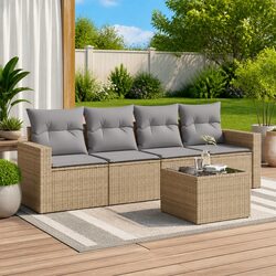 Friendly 5 Piece Garden Sofa Set for Your Outdoor Space