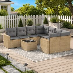 Friendly 9 Piece Garden Sofa Set Perfect for You