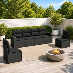 Your Friendly 6 Piece Garden Sofa Set for Outdoor Relaxation