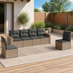 Your New Favorite 6 Piece Garden Sofa Set with Cushions
