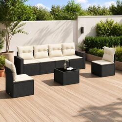 Friendly 7 Piece Outdoor Sofa Set with Cushions