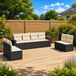 Friendly 8-Piece Garden Sofa Set for Outdoor Fun