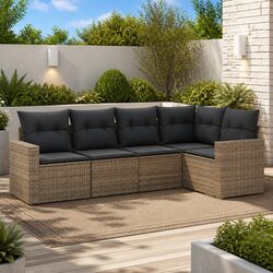 Your Ideal Outdoor 5 Piece Grey Sofa Set Awaits
