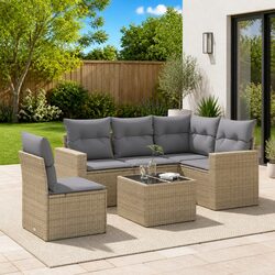 Your Perfect Outdoor Garden Sofa Set, 6-Piece Design