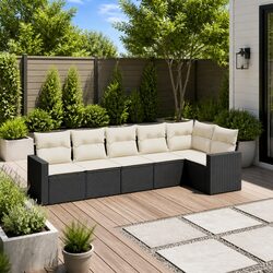 Friendly 6 Piece Garden Sofa Set for Outdoor Relaxation