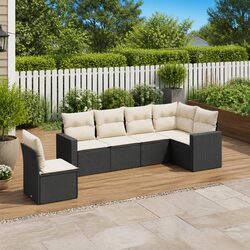 Comfortable 6 Piece Garden Sofa Set for Your Enjoyment