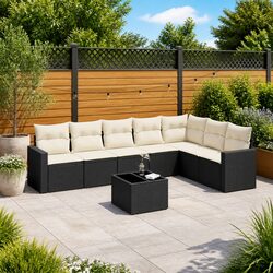 Friendly 8-Piece Outdoor Sofa Set with Custom Options