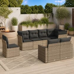 You’ll Love This 8 Piece Grey Garden Sofa Set