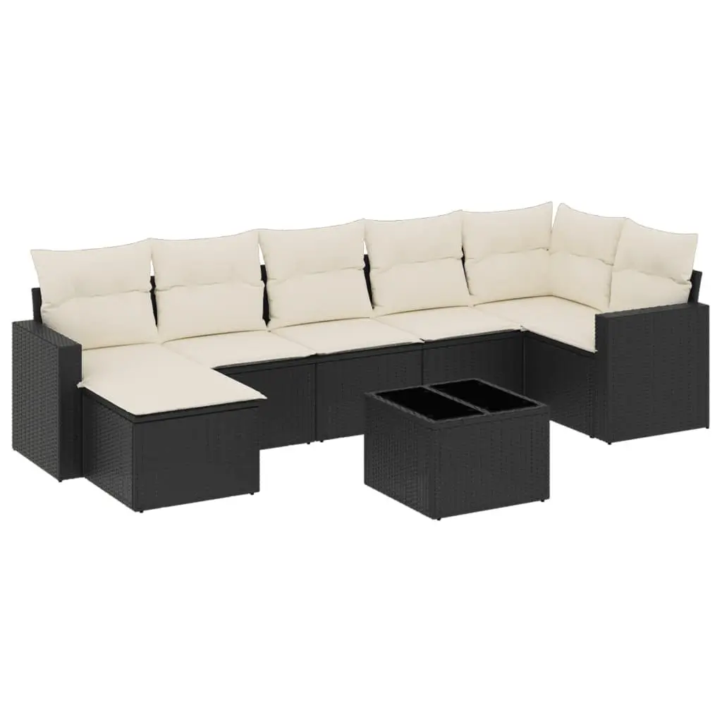 Garden Sofa Set 8 Piece Outdoor Furniture Patio Rattan Sectional with Cushions