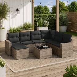 Create Your Perfect Outdoor Space with This 8 Piece Sofa Set