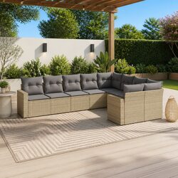 Your New Favorite Outdoor Sofa Set: 9 Pieces in Beige