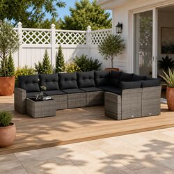 Friendly 10-Piece Modular Sofa Set for Your Outdoors