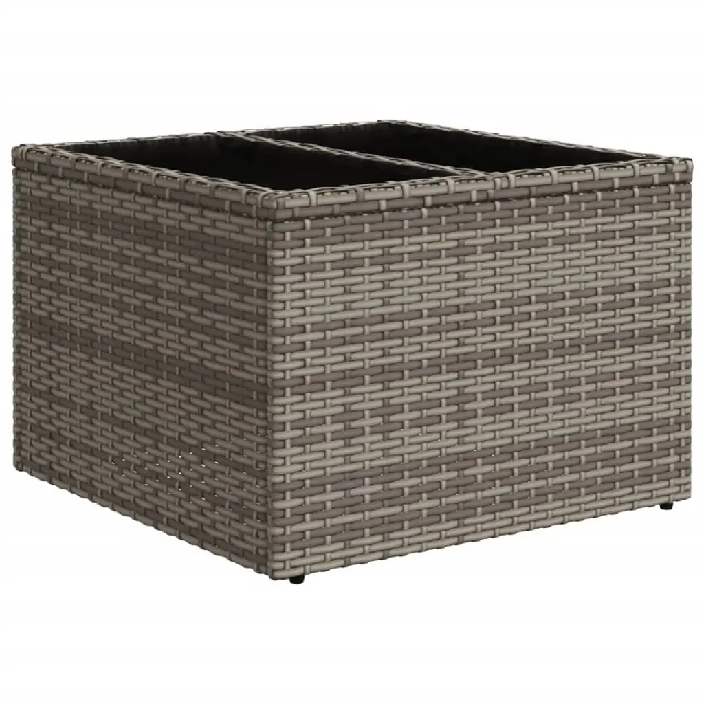 Garden Sofa Set 11 Piece Outdoor Furniture Grey Poly Rattan Modular Patio