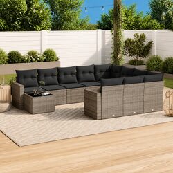 Your Perfect 11 Piece Garden Sofa Set in Grey Rattan