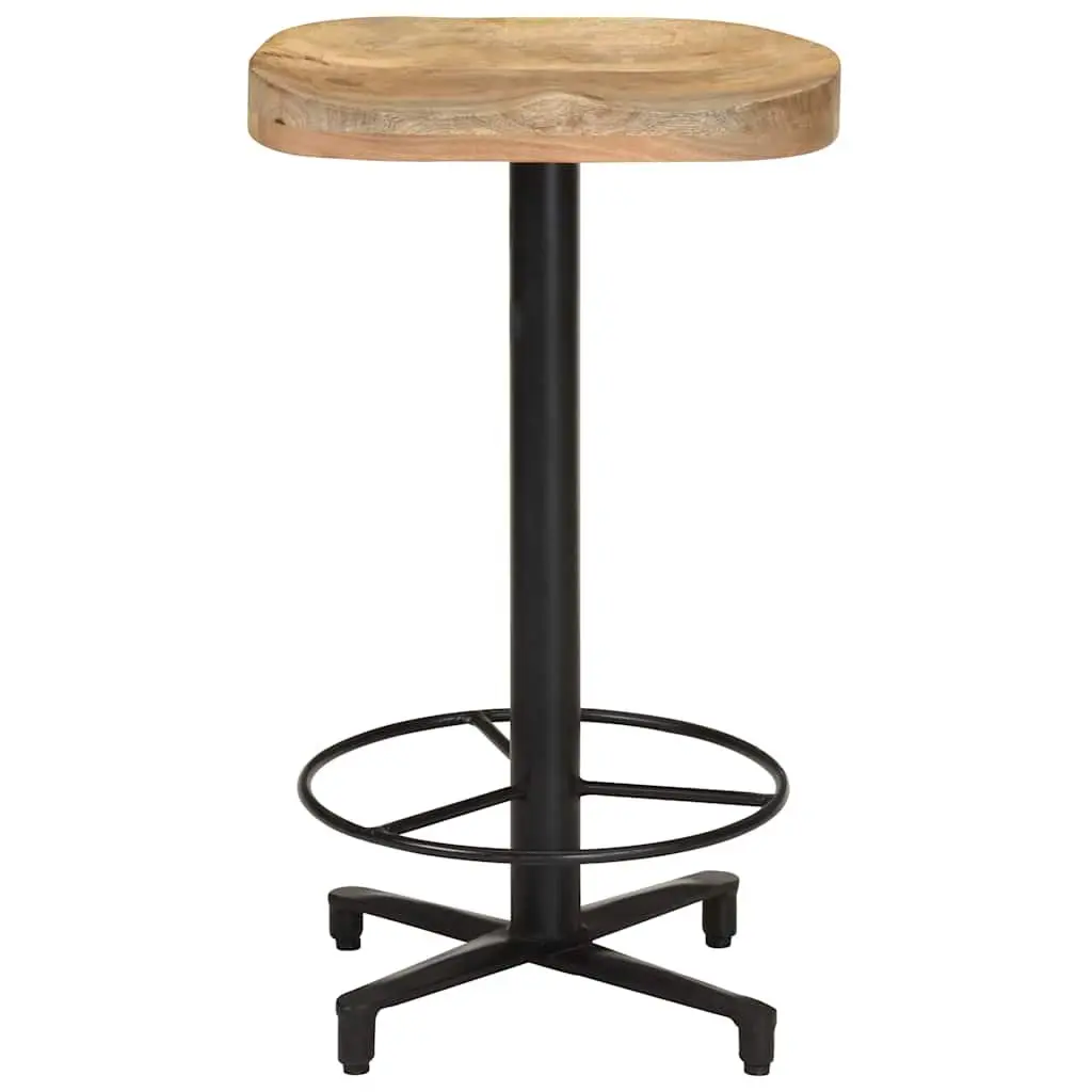 Bar Stools Solid Mango Wood Brown 66 cm Counter Height Seating 2 Piece