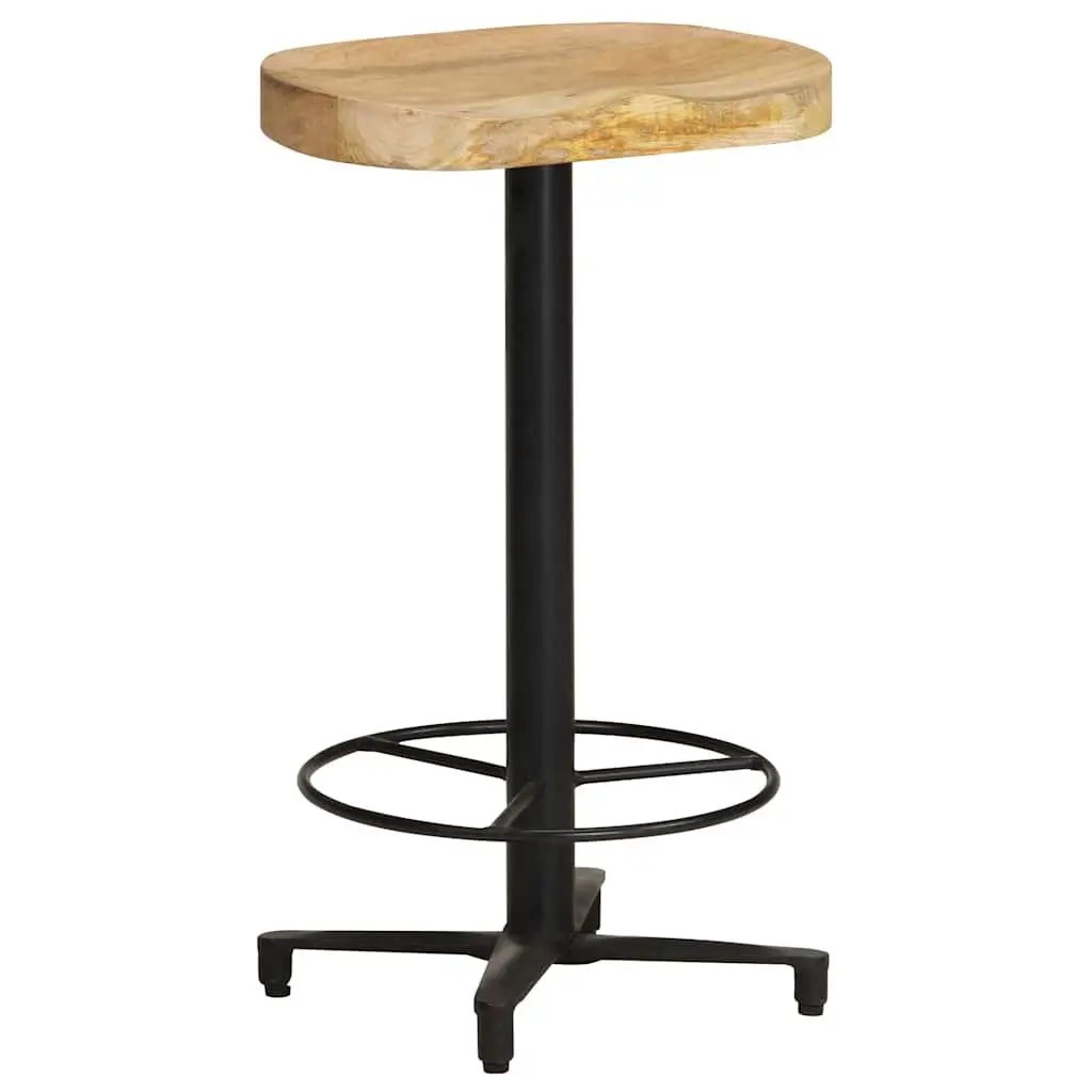 Bar Stools Solid Mango Wood Brown 66 cm Counter Height Seating 2 Piece