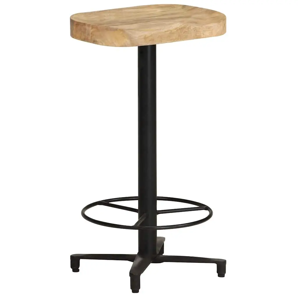 Bar Stools Solid Mango Wood Brown 66 cm Counter Height Seating 2 Piece