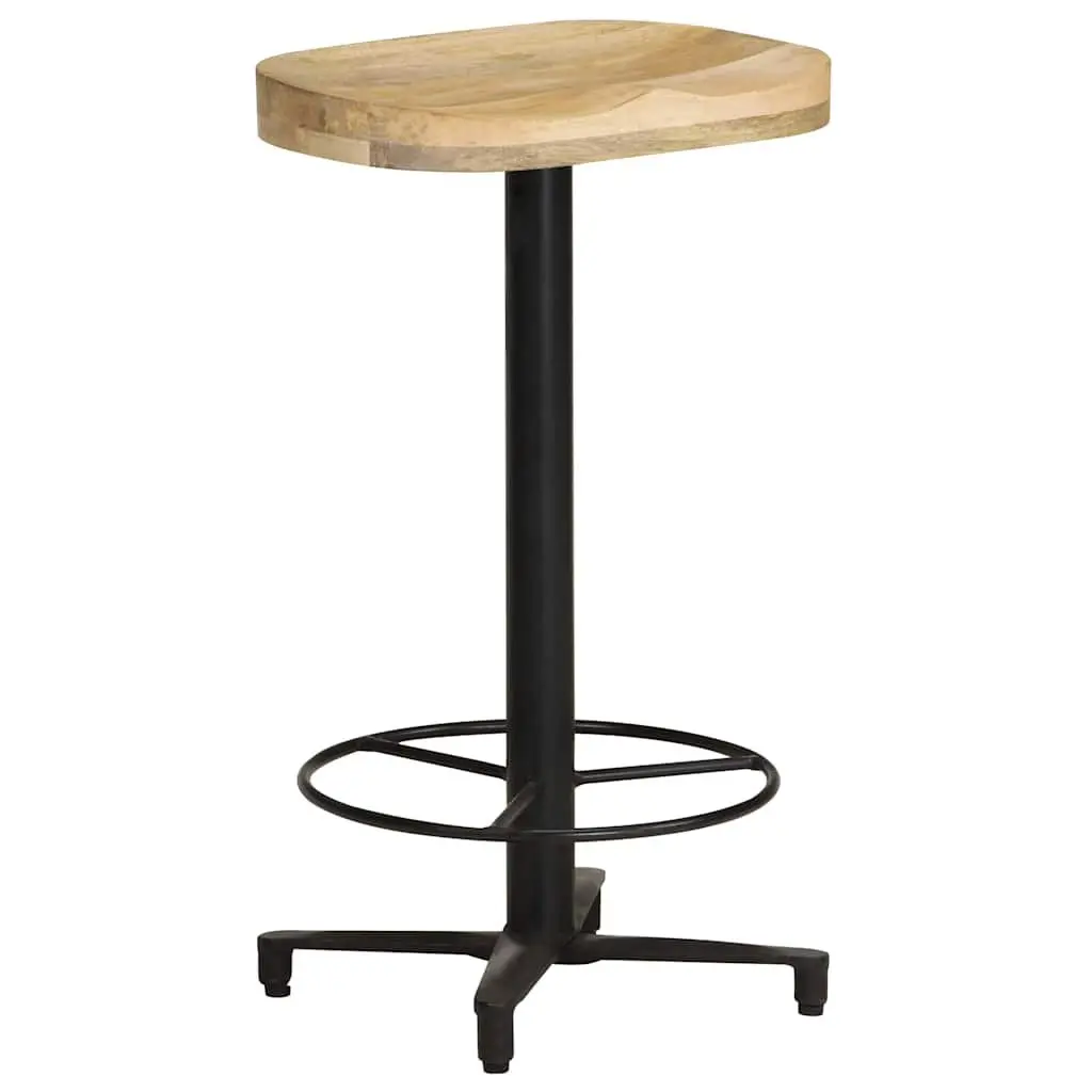 Bar Stools Solid Mango Wood Brown 66 cm Counter Height Seating 2 Piece