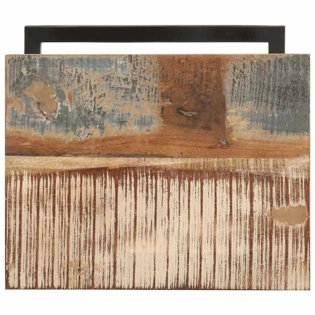 End Table Solid Reclaimed Wood Brown 2 pcs