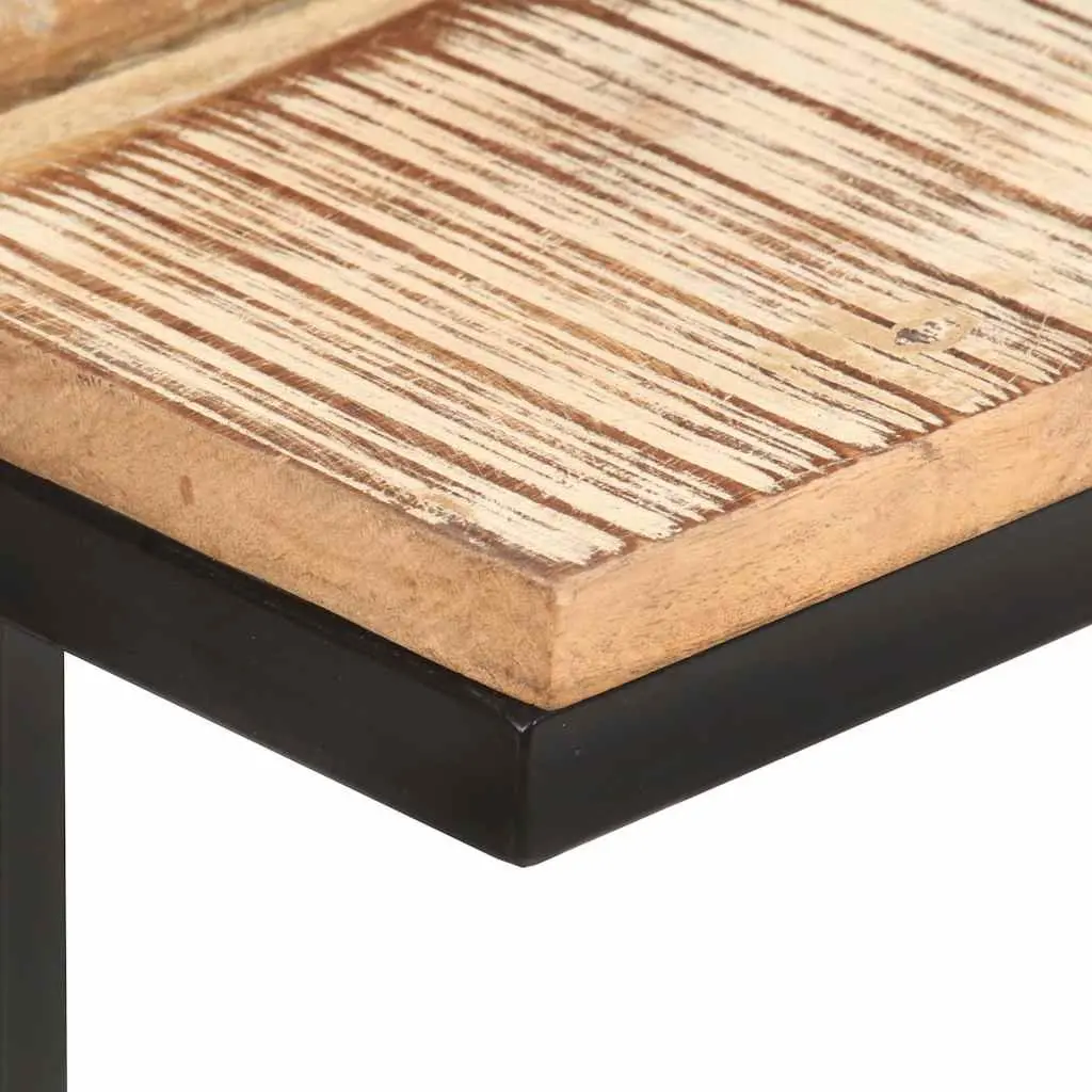 End Table Solid Reclaimed Wood Brown 2 pcs