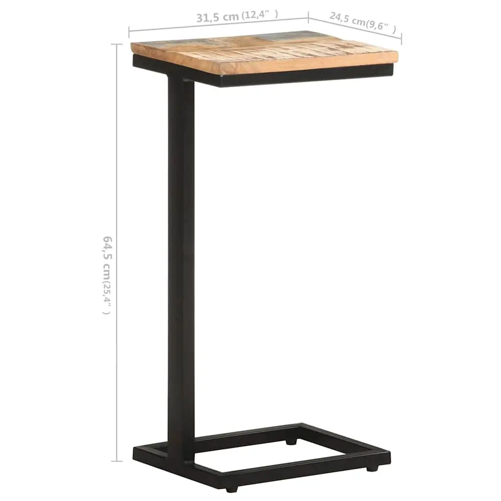 End Table Solid Reclaimed Wood Brown 2 pcs