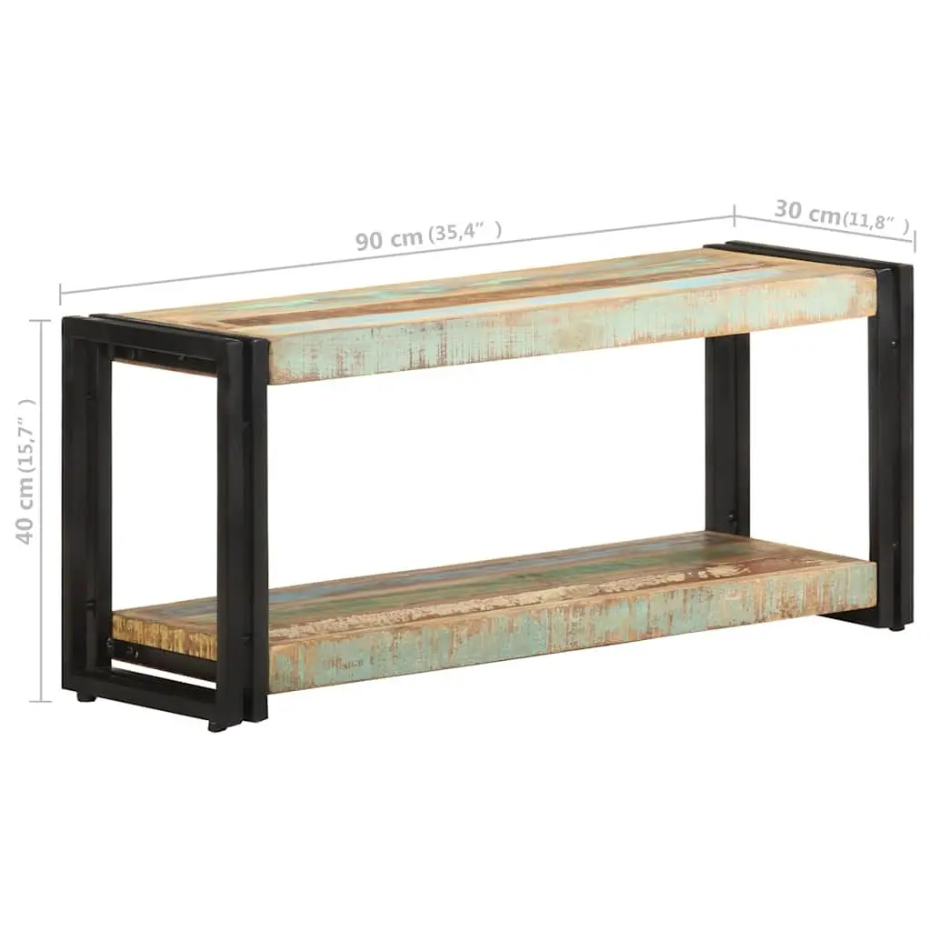 TV Cabinet Vintage Solid Reclaimed Wood 90x30x40cm
