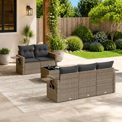 Enjoy Your Outdoor Moments with a Cozy 6-Piece Sofa Set