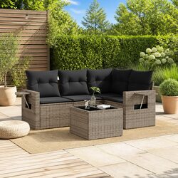 Friendly 5-Piece Garden Sofa Set for Your Patio