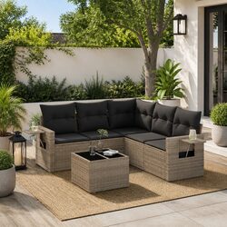 Relax in Style with This 6 Piece Garden Sofa Set