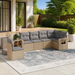 Your New Favorite Outdoor Sofa Set: 6-Piece in Beige
