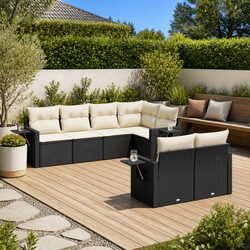 Friendly 7 Piece Garden Sofa Set for Outdoor Fun