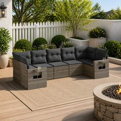 Your Outdoor Oasis Awaits with This 7 Piece Garden Sofa Set