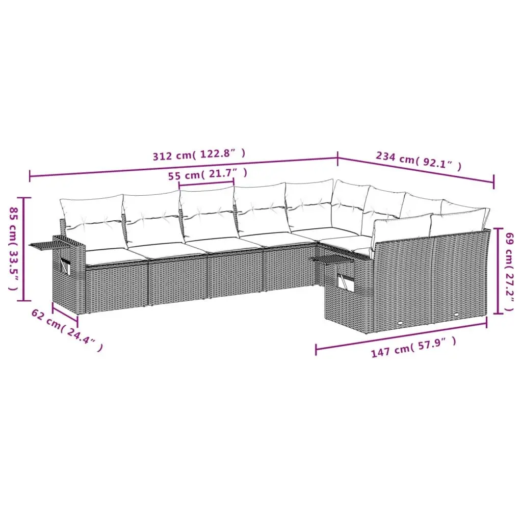 9-Piece Sofa Set