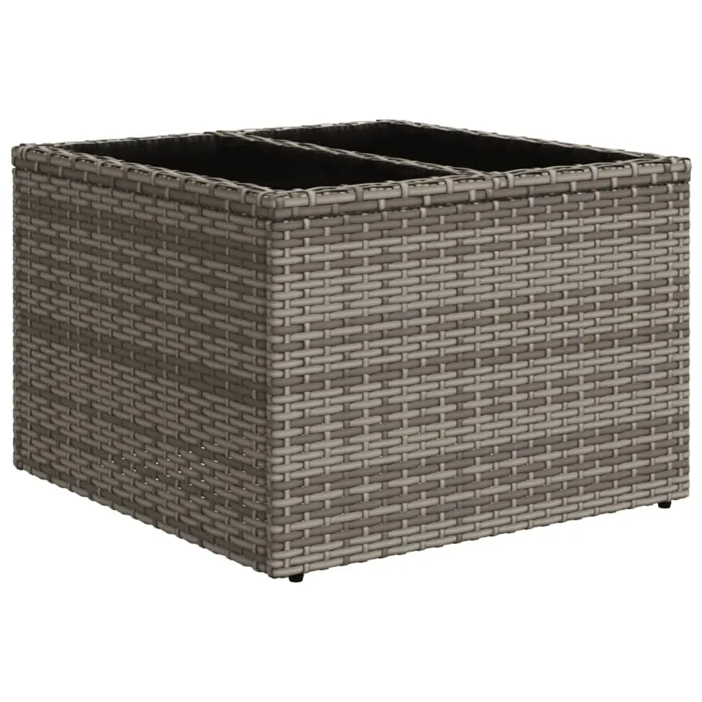 Garden Sofa Set Modular Grey 11 Piece Outdoor Furniture Patio Rattan with Cushions