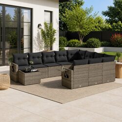 Friendly 11 Piece Garden Sofa Set with Cushions