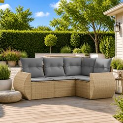 Join Friends Outdoors with This 4-Piece Garden Sofa Set
