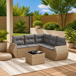 Create a Cozy Outdoor Lounge with Our 6-Piece Sofa Set