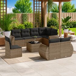 Your Perfect 9-Piece Outdoor Sofa Set in Grey