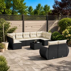 Your Perfect Black Rattan 10 Piece Outdoor Sofa Set