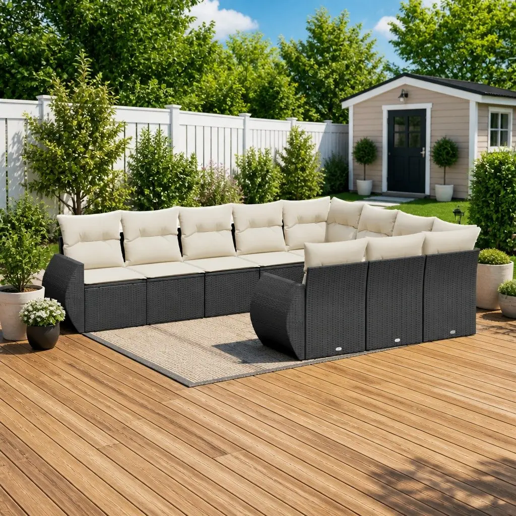 Outdoor Space with 10-Piece Sofa Set