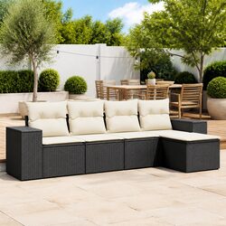 Your New Favorite 5-Piece Outdoor Sofa Set in Black