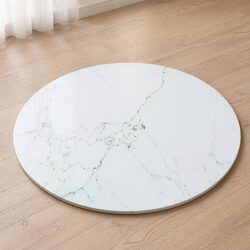 You’ll Love This Ø50cm Tempered Glass Table Top with Marble Look