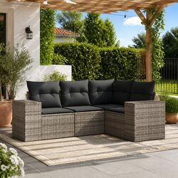 Enjoy Your Outdoors with This 4-Piece Sectional Sofa Set