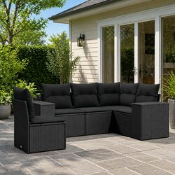 Your Outdoor Oasis: 5 Piece Sofa Set with Cushions