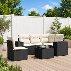 Create Comfort Outdoors with a 6 Piece Garden Sofa Set