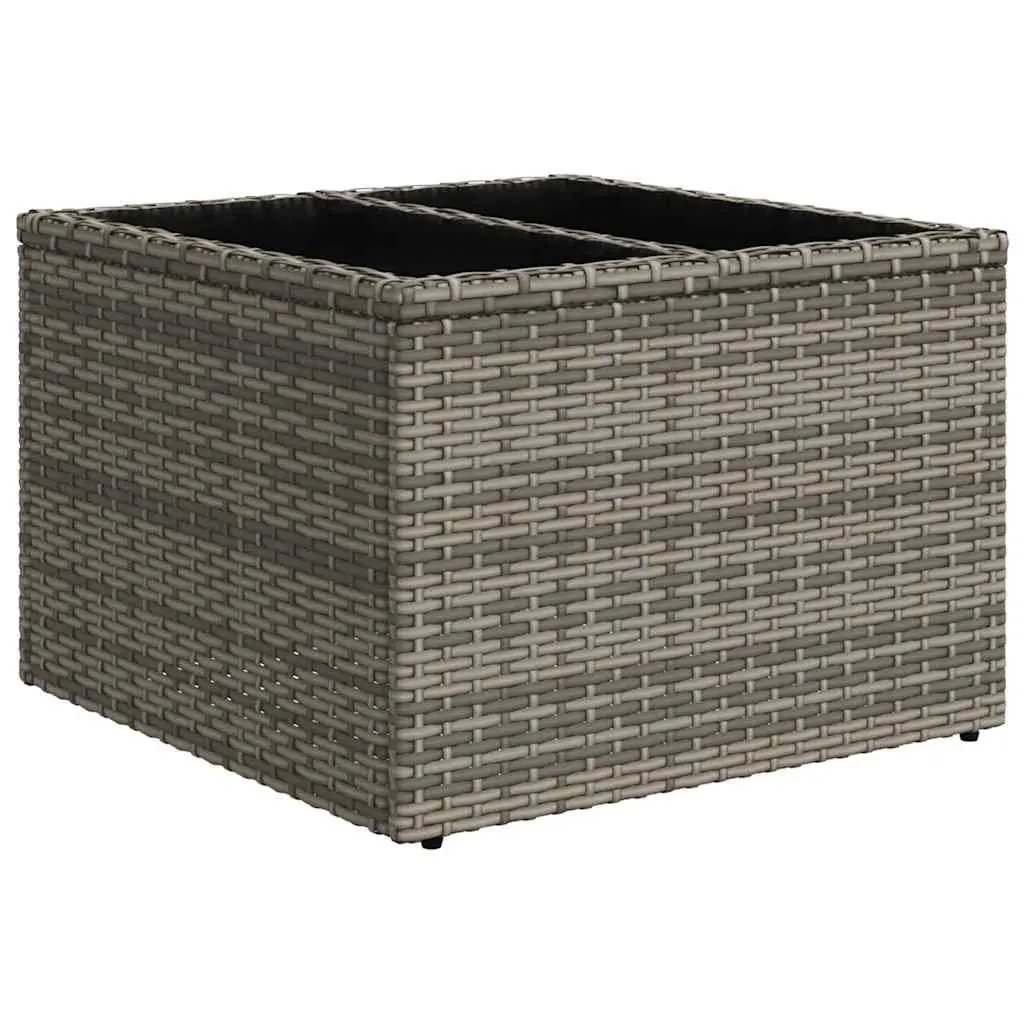 Garden Sofa Set 7 Piece Outdoor Furniture Patio Grey Rattan with Cushions