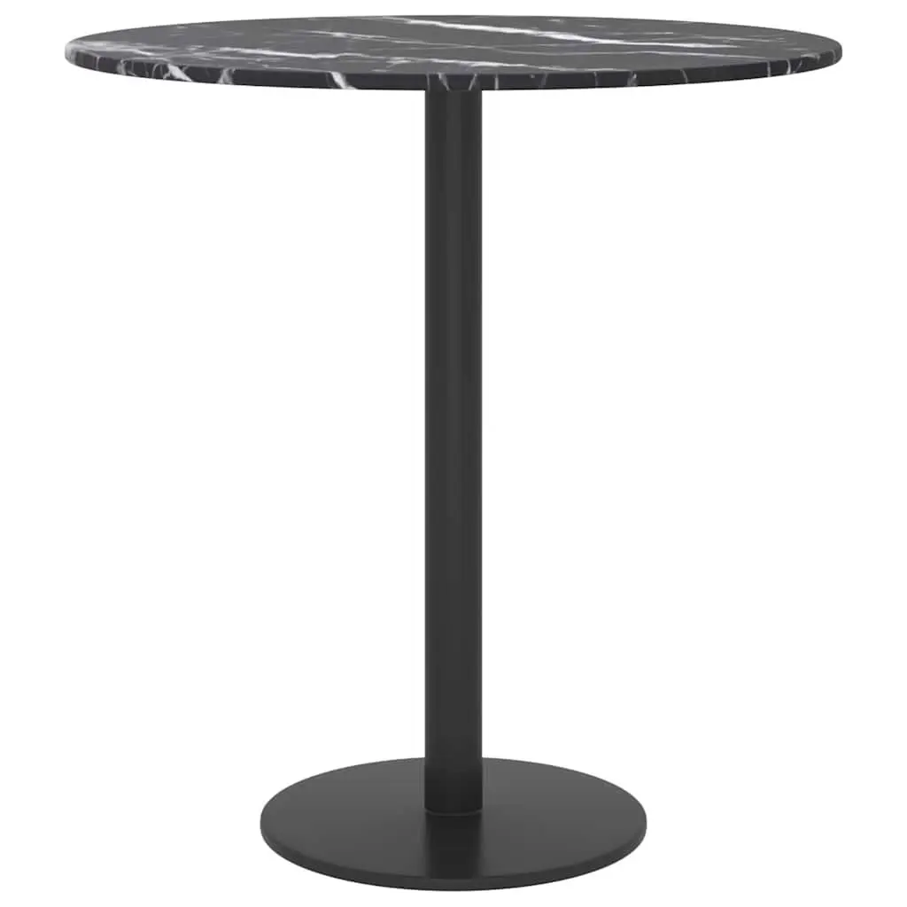 Round Black Marble Table Top