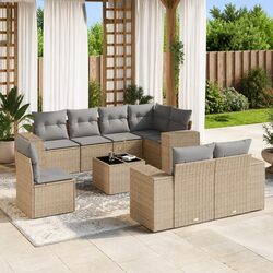 Friendly Modular 9-Piece Garden Sofa Set for You