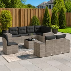 Join the Relaxation with Our 9 Piece Garden Sofa Set