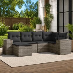 Join Friends Outdoors with 6 Piece Garden Sofa Set